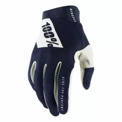 100 Percent Guanti Lunghi 100% Ridefit Blu Bianco