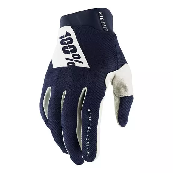 100 Percent Guanti Lunghi 100% Ridefit Blu Bianco 3 100 Percent Guanti Lunghi 100% Ridefit Blu Bianco