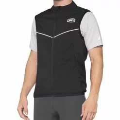 100 Percent Gilet A Vento 100% Corridor Nero