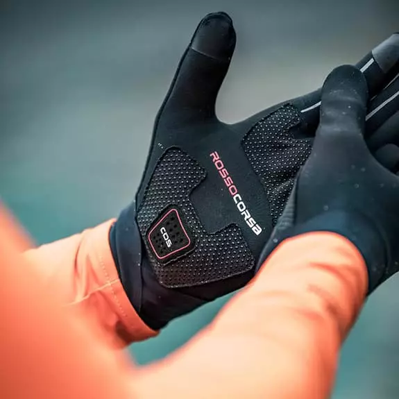 Guanti Castelli Perfetto RoS Rosso Corsa Lunghi Nero 6 Guanti Castelli Perfetto RoS Rosso Corsa Lunghi Nero - immagine 4