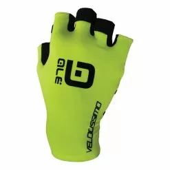 ALE Guanti Alé Velocissimo Crono Corti Giallo Fluo