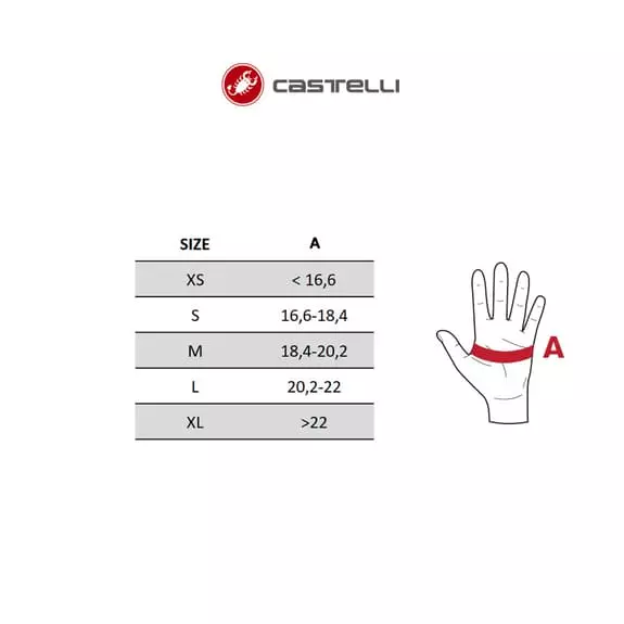 Guanti Castelli Rosso Corsa 2 Bianco Nero Donna 4 Guanti Castelli Rosso Corsa 2 Bianco Nero Donna - immagine 2