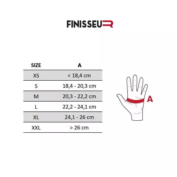 Guanti Finisseur Core Mid Season Nero Rosso 8 Guanti Finisseur Core Mid Season Nero Rosso - immagine 6