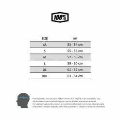 100 Percent Casco 100% Altec Nero Scuro -Vendite Gilet Ciclismo GUIA TALLES 100 CASCS ST V1