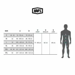 100 Percent Gilet A Vento 100% Corridor Nero -Vendite Gilet Ciclismo GUIA TALLES 100 HOME ST V1
