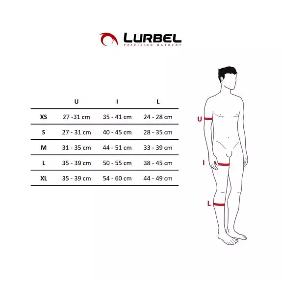Gambali A Compressione Lurbel Ultra Rosso Nero 4 Gambali A Compressione Lurbel Ultra Rosso Nero - immagine 2