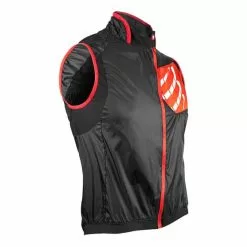 Gilet Compressport Cycling Hurricane WindProtect Vest Nero
