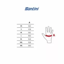 Guanti Santini Raggio Blu Navy Arancione 7 Guanti Santini Raggio Blu Navy Arancione -Vendite Gilet Ciclismo SAN U COM gloves st v2 8