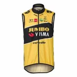 AGU Gilet Team Jumbo-Visma 2022 Replica Giallo Nero