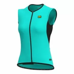 ALE Gilet Alé Thermo Turchese Donna