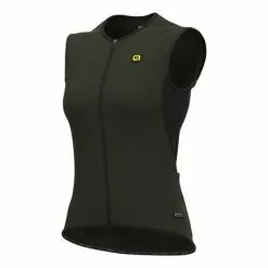 ALE Gilet Alé Thermo Verde Oliva Scuro Donna