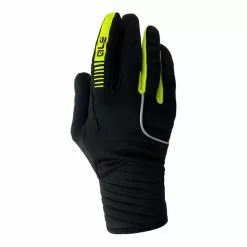 ALE Guanti Lunghi Alé Wind Nero Giallo Fluo