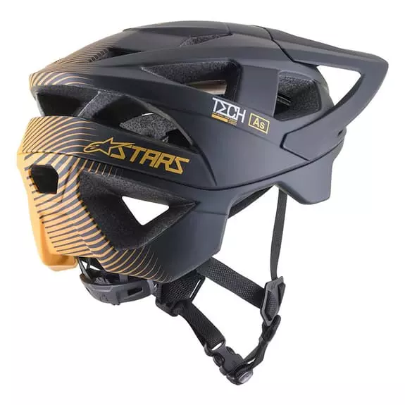 Casco Alpinestars Vector Pro Nero Arancione 3 Casco Alpinestars Vector Pro Nero Arancione