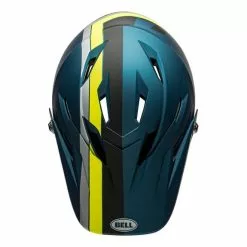 Casco Bell Sanction Blu Giallo Fluo -Vendite Gilet Ciclismo bl 107.20322 c 005