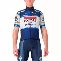 Castelli Gilet Antivento Soudal Quick-Step 2023 Blu Bianco