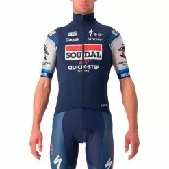 Castelli Gilet A Vento Soudal Quick-Step 2023 Perfetto RoS 2 Rosso Corsa Blu