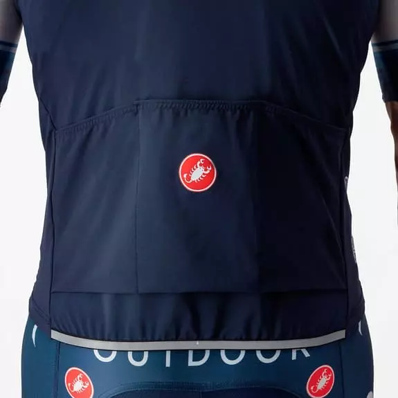 Castelli Gilet A Vento Soudal Quick-Step 2023 Perfetto RoS 2 Rosso Corsa Blu 5 Castelli Gilet A Vento Soudal Quick-Step 2023 Perfetto RoS 2 Rosso Corsa Blu - immagine 3