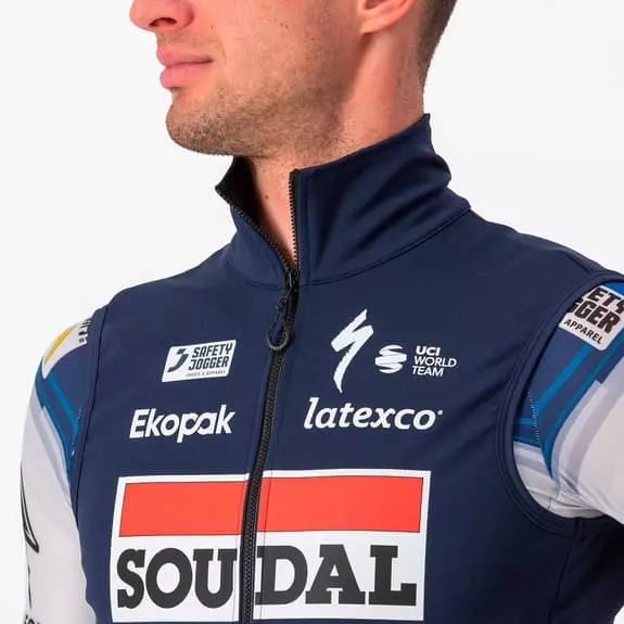 Castelli Gilet A Vento Soudal Quick-Step 2023 Perfetto RoS 2 Rosso Corsa Blu 7 Castelli Gilet A Vento Soudal Quick-Step 2023 Perfetto RoS 2 Rosso Corsa Blu - immagine 5