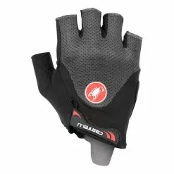 Guanti Corti Castelli Arenberg Gel 2 Rosso Corsa Grigio Scuro