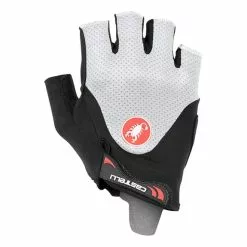 Guanti Corti Castelli Arenberg Gel 2 Rosso Corsa Nero Bianco