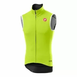 Gilet Castelli Perfetto RoS GORE-TEX INFINIUM™ Rosso Corsa Giallo Fluo