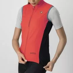 Gilet Castelli Perfetto RoS GORE-TEX INFINIUM™ Rosso Corsa Rosa Brillante Donna -Vendite Gilet Ciclismo ca 4519538 288 013