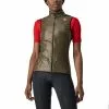 Gilet A Vento Castelli Aria Marrone Muschio Donna -Vendite Gilet Ciclismo ca 4520088 232 001