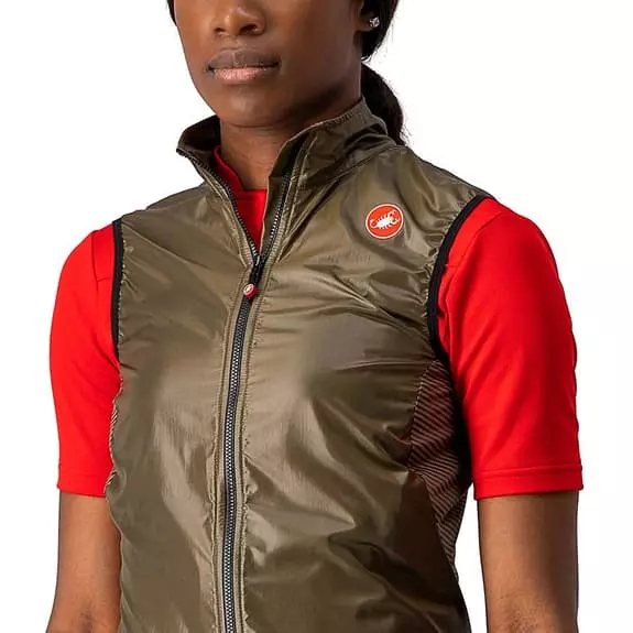 Gilet A Vento Castelli Aria Marrone Muschio Donna 8 Gilet A Vento Castelli Aria Marrone Muschio Donna - immagine 6