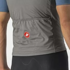 Gilet Castelli Pro Thermal Rosso Corsa Grigio Nichel -Vendite Gilet Ciclismo ca 4520513 064 003
