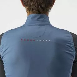 Gilet Castelli Pro Thermal Rosso Corsa Blu Acciaio -Vendite Gilet Ciclismo ca 4520513 473 004