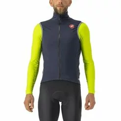 Gilet A Vento Castelli Perfetto RoS 2 Rosso Corsa GORE-TEX INFINIUM™ Blu Scuro