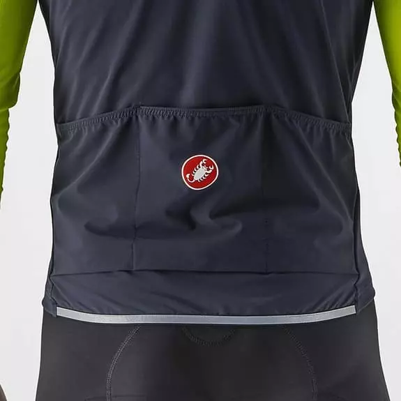 Gilet A Vento Castelli Perfetto RoS 2 Rosso Corsa GORE-TEX INFINIUM™ Blu Brillante 5 Gilet A Vento Castelli Perfetto RoS 2 Rosso Corsa GORE-TEX INFINIUM™ Blu Brillante - immagine 3