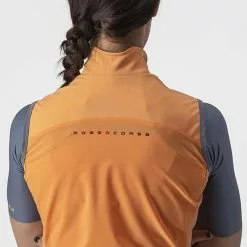 Gilet A Vento Castelli Perfetto RoS 2 Rosso Corsa GORE-TEX INFINIUM™ Arancione Opaco Donna -Vendite Gilet Ciclismo ca 4522546 883 003