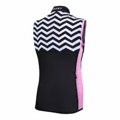 Gilet Zone3 Antivento Nero Rosa Verde Donna -Vendite Gilet Ciclismo cy18wwpg101 002