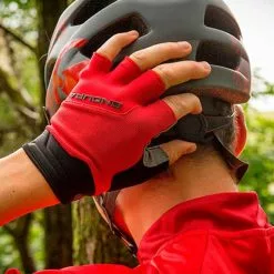 Guanti Endura Hummvee Plus II Corti Rosso Nero -Vendite Gilet Ciclismo en e1161rd acc 01