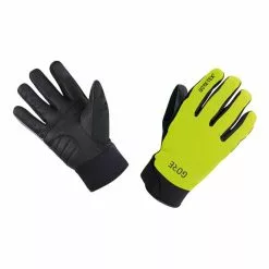 Guanti Lunghi Gore Wear C5 Thermo Gore-Tex Giallo Neon Nero