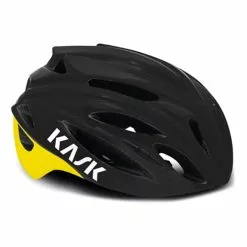 Casco Kask Rapido Nero Giallo Fluo