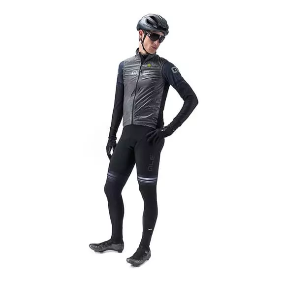 ALE Gilet Alé Black Reflective Grigio 5 ALE Gilet Alé Black Reflective Grigio - immagine 3