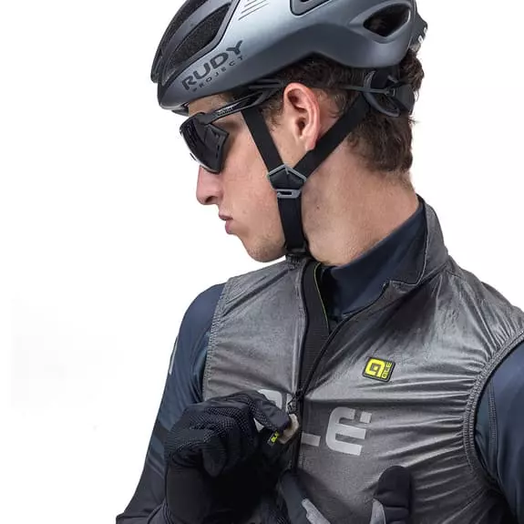 ALE Gilet Alé Black Reflective Grigio 8 ALE Gilet Alé Black Reflective Grigio - immagine 6