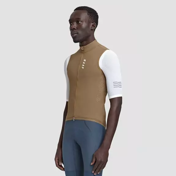 Gilet A Vento MAAP Draft Team Beige-marrone 4 Gilet A Vento MAAP Draft Team Beige-marrone - immagine 2
