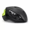 Casco MET Strale Nero Fluo Giallo -Vendite Gilet Ciclismo mt 713591 c 001