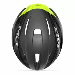 Casco MET Strale Nero Fluo Giallo -Vendite Gilet Ciclismo mt 713591 c 003