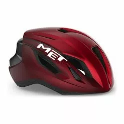 Casco MET Strale Rosso Metallico Nero