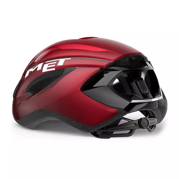 Casco MET Strale Rosso Metallico Nero 4 Casco MET Strale Rosso Metallico Nero - immagine 2
