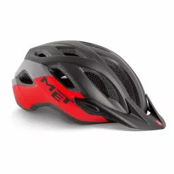 Casco MET Crossover Nero Rosso Opaco