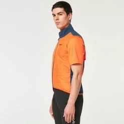 Gilet Oakley Elements Arancione Blu -Vendite Gilet Ciclismo ok foa403761 9q4 003