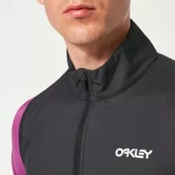 Gilet A Vento Oakley Elements Nero Logo Bianco -Vendite Gilet Ciclismo ok foa404494 02e 006