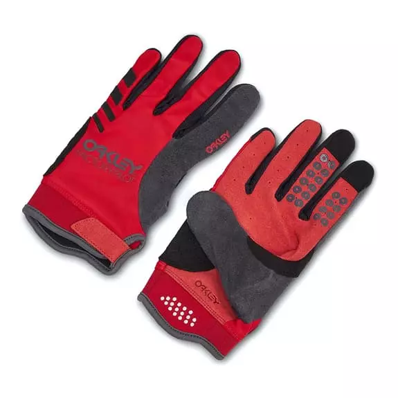 Guanti Lunghi Oakley Switchback Rosso Grigio 3 Guanti Lunghi Oakley Switchback Rosso Grigio