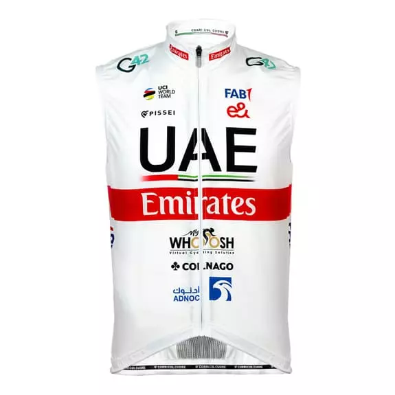 Pissei Gilet UAE Team Emirates 2023 Replica Bianco 3 Pissei Gilet UAE Team Emirates 2023 Replica Bianco