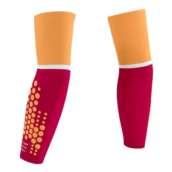 Manicotti Compressport ArmForce Ultralight Arancio Granata 4 Manicotti Compressport ArmForce Ultralight Arancio Granata - immagine 2